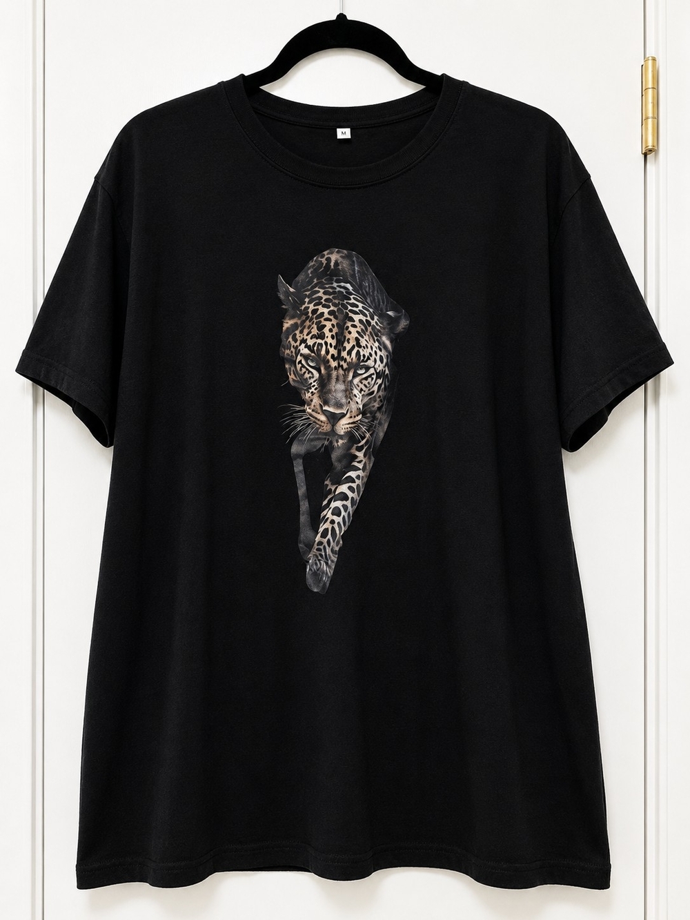 Black Leopard Graphic T-Shirt
